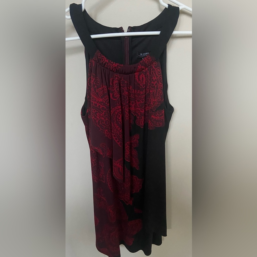 Le Chateau black and red dress size medium